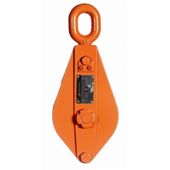 Блок шкивовый однорольный с проушиной и откидной щекой 10 т, D каната 23 -  25 мм, СибТаль 17367