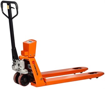 Гидравлическая тележка (рокла) ACR-ES c весами, 2,5 т, Вилы: 1150 Х 550, СибТаль, полиуретановые колеса 17623