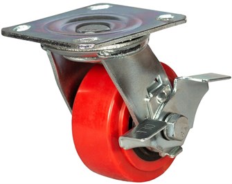 Колесо большегрузное поворотное  с тормозом 155 мм - SCpnb 63 17882