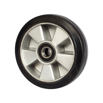 Колесо гидравлической тележки с подшипниками, резина, 180 х 50мм 21874