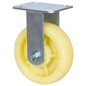 Колесо большегрузное, нейлоновое, с площадкой, неповоротное, с шарикоподшипником 150 мм (Fcdn 63) 21888