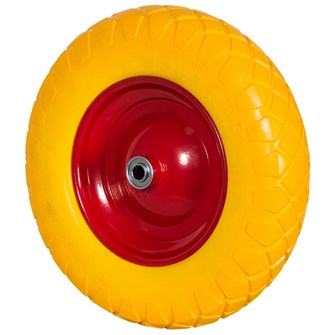 Колесо пенополиуретановое 4.00-8, д.380 мм, ось 16 мм (PU 3000-16) 21915