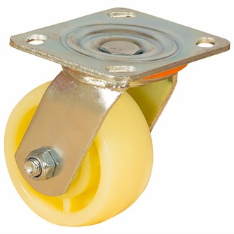 Колесо большегрузное, нейлоновое, поворотное, с площадкой, с шарикоподшипником 100 мм (Scdn 42) 22072