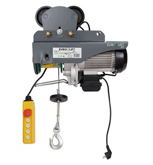 Лебедка электрическая передвижная KX 1000 г/п 500/1000 кг, в/п 12/6 м 530