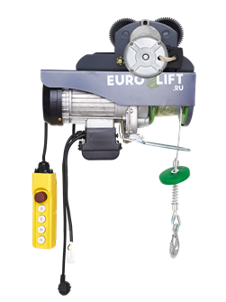 Лебедка электрическая передвижная KX 250 г/п 125/250 кг, в/п 12/6 м 531