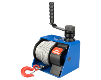 Лебедка ручная червячная VS-250, г/п 250 кг, канат 20 м 668