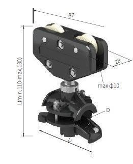 Кабельная тележка для струны для круглого кабеля RMT-30 2053