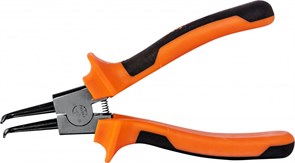 440407 Щипцы загнутые 90°  для стопорных колец с двухкомпонентными рукоятками, разжим, 180 мм, 5-32 мм 83311