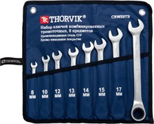 CRWS8TB Набор ключей гаечных комбинированных трещоточных в сумке, 8-19 мм, 8 предметов 697288653
