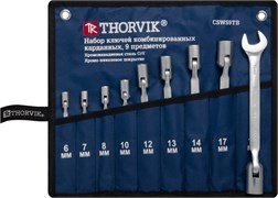 CSWS9TB Набор ключей гаечных комбинированных карданных в сумке, 6-19 мм, 9 предметов 697288665
