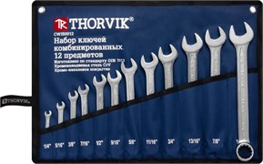 CWIS0012 Набор ключей гаечных комбинированных дюймовых в сумке 1/4"--15/16", 12 предметов 377033119