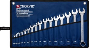 CWIS0016 Набор ключей гаечных комбинированных дюймовых в сумке 1/4"--1-1/4", 16 предметов 377033123
