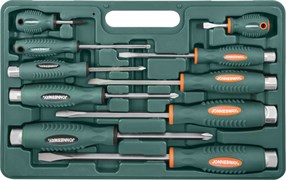 D70PP10S Набор отверток стержневых ударных, силовых под ключ, 10 предметов 89267