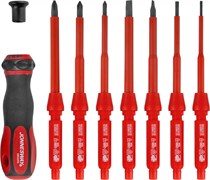 DV15109S Отвертка диэлектрическая со сменными стержнями в наборе, 9 предметов 713682819