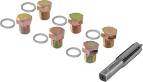 ODPRK1315 Набор для восстановления резьбы сливного отверстия поддона M13х1.5, 7 предметов 538600013