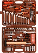 OMT131S (OMT131S18) Набор инструмента универсальный 1/4", 3/8" и 1/2"DR, 131 предмет 104442