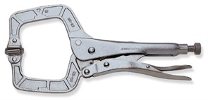 P53M18 Зажим ручной с фиксацией, С-образный захват, 450 мм, 0-180 мм 94678