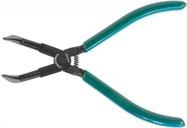 P9508C Щипцы загнутые 90° для стопорных колец удлиненные с ПВХ рукоятками, сжим, 215 мм, 10-32 мм 104502