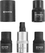 PBCSS5 Набор головок торцевых и насадки со вставкой-битой с пятигранным профилем для обслуживания тормозных механизмов 1/2"DR, 5 предметов 541072125