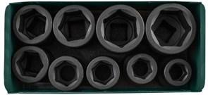 S03A8109S Набор головок торцевых ударных 1"DR, 24-50 мм, 9 предметов 96196