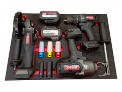 S03AD43CIT318STER Набор аккумуляторного инструмента с ударными головками 1/2"DR в EVA ложементе 560х375 мм, 8 предметов 1260486966