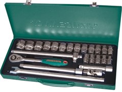 S04H4524S Набор головок торцевых 1/2"DR, 10-32 мм, 24 предмета 97430