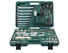 S04H52477S Набор инструмента универсальный 1/4", 1/2"DR, 77 предметов 97723