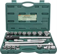 S04H6321S (S04H6121S) Набор головок торцевых 3/4"DR, 19-50 мм, 21 предмет 97797