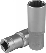 S04HD4721 Головка торцевая глубокая 12-гранная 1/2"DR, 21 мм 98701