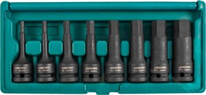 S05A408S Набор насадок торцевых ударных 1/2"DR шестигранных, H5-H19, 8 предметов 98811
