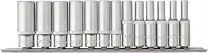 S11S2213SM Набор головок торцевых глубоких 12-гранных 1/4"DR на держателе, 4-14 мм, 13 предметов 1136824148