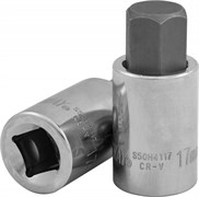 S50H2106 Насадка торцевая 1/4"DR с вставкой-битой, H6, 37 мм 100173