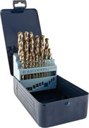 TDBS25K5 Набор спиральных сверл по металлу HSS Co в металлическом кейсе, d1.0-13.0 мм, 25 предметов 377033042