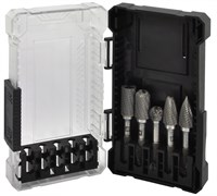 TRRB100605-2S Набор борфрез твердосплавных, тип B, C, D, F, G, 10 мм, двойная насечка, в кейсе, 5 предметов 1217582146