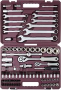 TS082 Набор инструмента универсальный 1/4", 1/2"DR, 82 предмета 1039069945