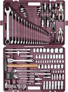 TS127 Набор инструмента универсальный 1/4", 1/2"DR, 127 предметов 1039070000