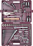 TS142 Набор инструмента универсальный 1/4", 3/8" и 1/2"DR, 142 предмета 1039070012