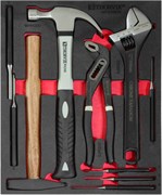 UTS10STE Набор молотков, выколоток и шарнирно-губцевого инструмента в EVA ложементе 280х375х30 мм, 10 предметов 1074044116