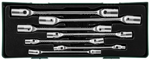 W43A107SP Набор ключей гаечных карданных в ложементе, 6-19 мм, 7 предметов 102487